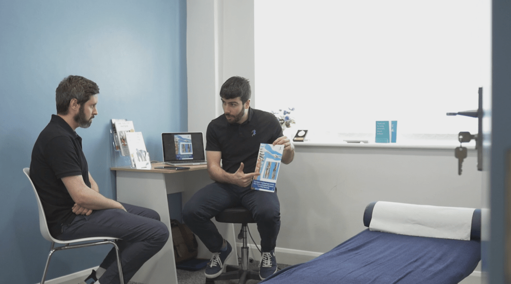 full body analysis with Shane and Craig Physiotherapist in Huddersfield