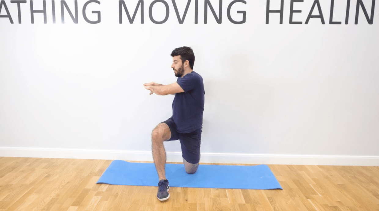 Rotating 3d Quad Stretch min Knee Pain Exercise - 3d Quad Stretch