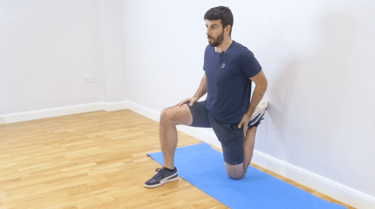 Starting Position - 3d Quad Stretch Knee Exercise 