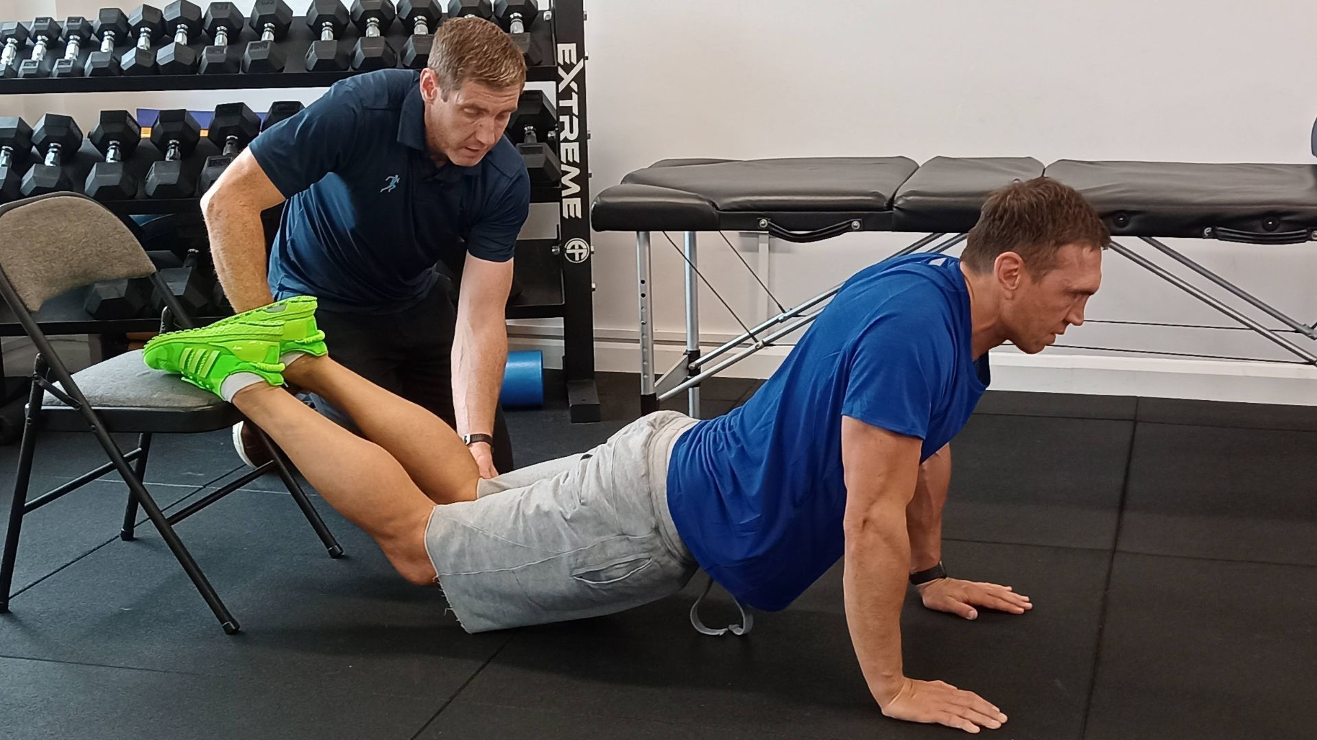 Kevin Sinfield OBE, assessed by Dave O’Sullivan using a personalised treatment at Huddersfield ProSport.