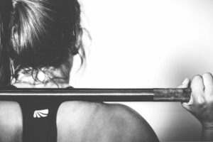 Athlete training for crossfit.