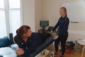 Prosport Physio with patient with foot pain.